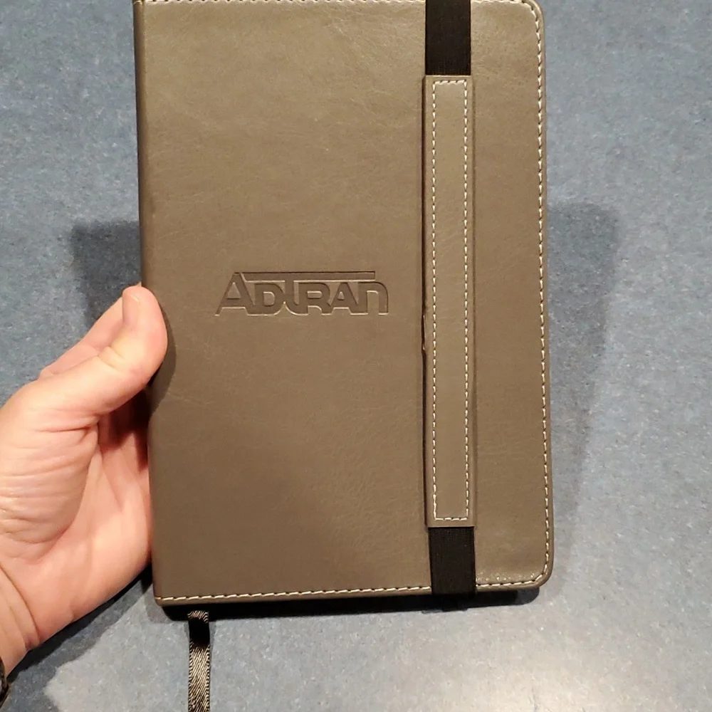 Unused Grey Journal, place keeper ribbon- Like NEW 🖤 8x5.5